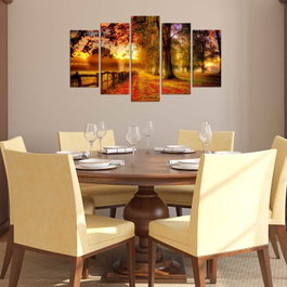 Wallity Pintura Decorativa MDF 5PMX-070 Multicolor